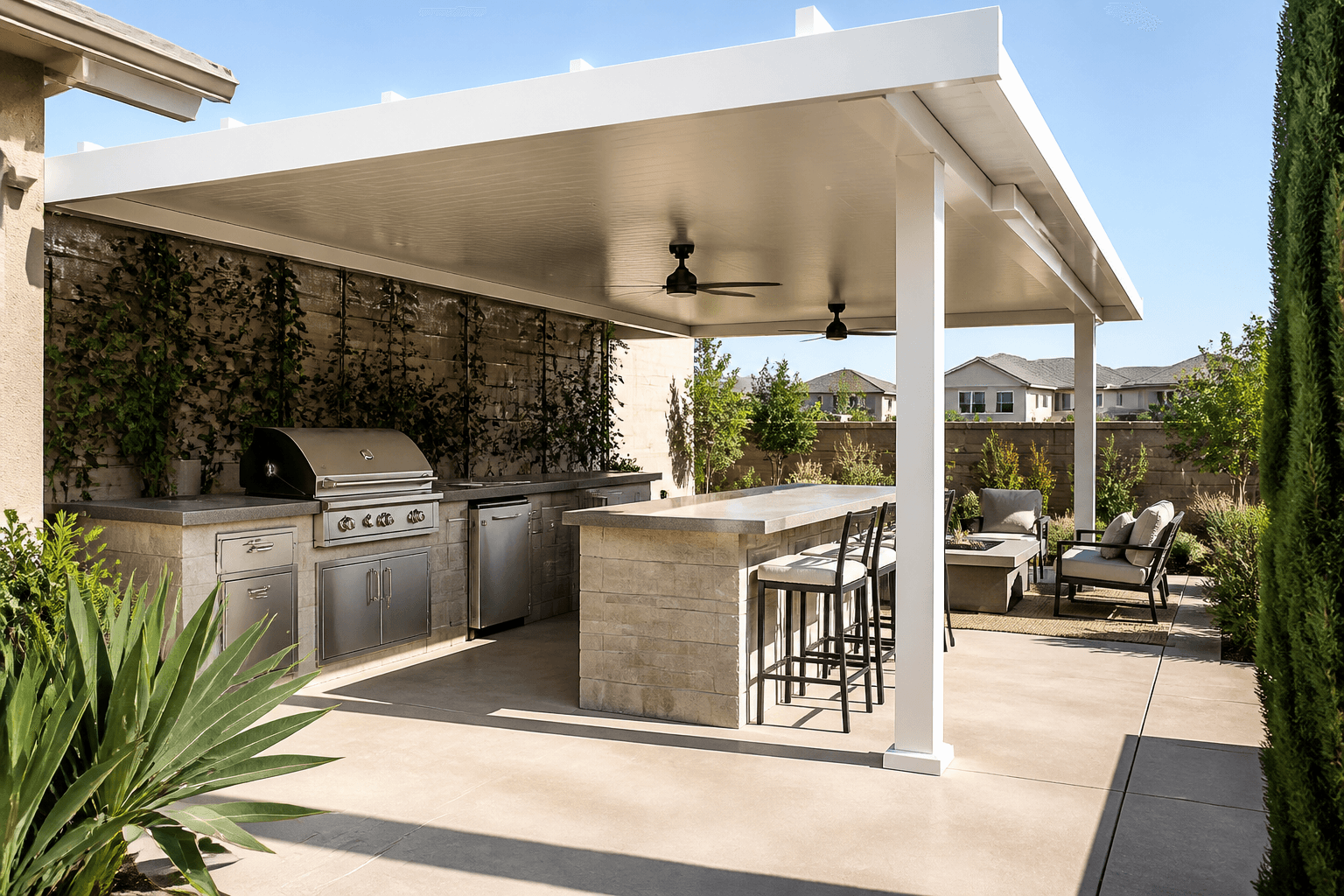 Outdoor kitchen in Elk Grove