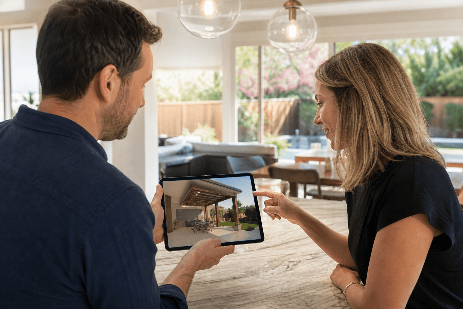 Reviewing a backyard visualization